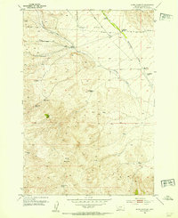 Burns Mountain 1952 topographic map thumbnail