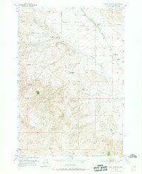 Burns Mountain 1952 topographic map thumbnail