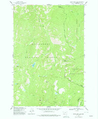 Burnt Fork Lake 1974 topographic map thumbnail