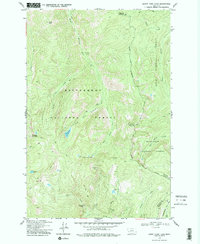Burnt Fork Lake 1974 topographic map preview