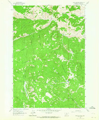 Burnt Mountain 1961 topographic map thumbnail