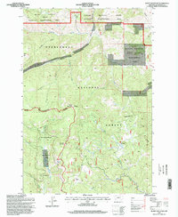 Burnt Mountain 1996 topographic map thumbnail