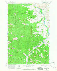 Burnt Ridge 1964 topographic map thumbnail