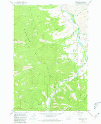 Burnt Ridge 1964 topographic map thumbnail