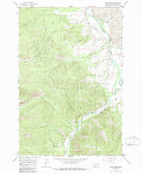 Burnt Ridge 1964 topographic map thumbnail