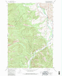 Burnt Ridge 1964 topographic map thumbnail