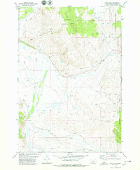 Butch Hill 1978 topographic map thumbnail