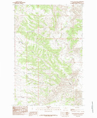 Butch Reservoir 1985 topographic map thumbnail