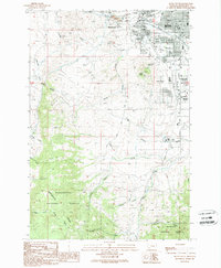 Butte South 1989 topographic map thumbnail