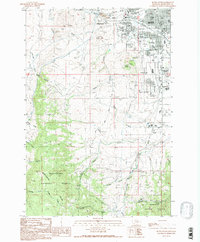 Butte South 1989 topographic map thumbnail