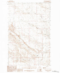 Button Butte 1984 topographic map thumbnail