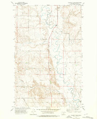 Cabarett Coulee 1973 topographic map thumbnail