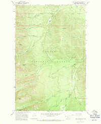 Cable Mountain 1966 topographic map thumbnail