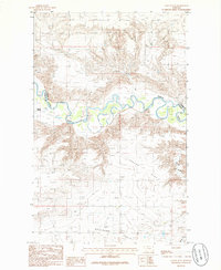 Cactus Flat 1985 topographic map thumbnail