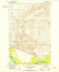 Calais 1950 topographic map thumbnail