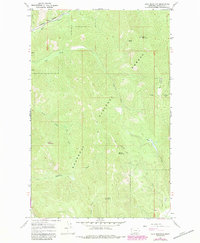 Calx Mountain 1966 topographic map thumbnail