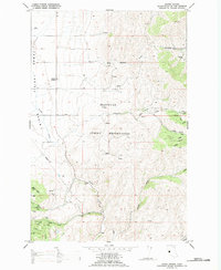 Camas Prairie 1989 topographic map thumbnail