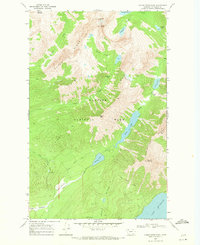 Camas Ridge East 1968 topographic map thumbnail