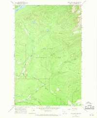 Camas Ridge West 1966 topographic map thumbnail