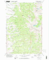 Campfire Lake 1972 topographic map thumbnail