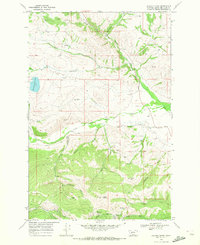 Canyon Creek 1968 topographic map thumbnail