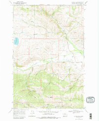 Canyon Creek 1968 topographic map thumbnail