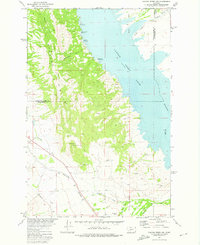 Canyon Ferry SW 1972 topographic map thumbnail