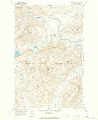 Capitol Mountain 1958 topographic map thumbnail