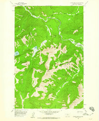 Capitol Mountain 1958 topographic map thumbnail