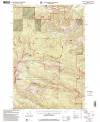 Carlton Lake 1998 topographic map thumbnail