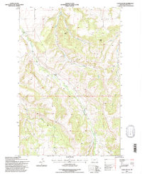 Castle Butte 1995 topographic map thumbnail