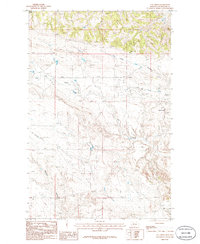 Cat Creek 1986 topographic map thumbnail