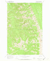 Cathedral Peak 1970 topographic map thumbnail