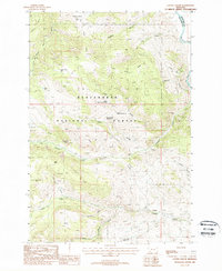 Cattle Gulch 1988 topographic map thumbnail