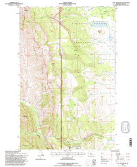 Cave Mountain 1995 topographic map thumbnail