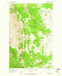 Cave Mountain 1958 topographic map thumbnail