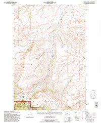 Cayuse Basin 1995 topographic map thumbnail