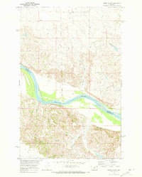 Cedar Coulee 1969 topographic map thumbnail