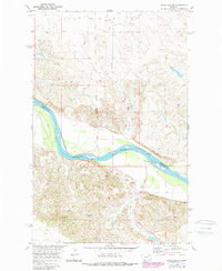 Cedar Coulee 1969 topographic map thumbnail