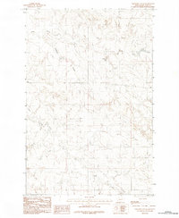 Cemetery Coulee 1983 topographic map thumbnail