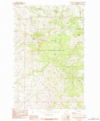 Centennial Mountain 1984 topographic map thumbnail