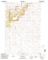 Chalk Buttes 1993 topographic map thumbnail