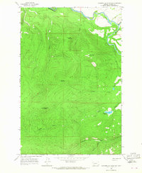 Chamberlain Mountain 1965 topographic map thumbnail
