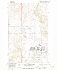 Chapman Coulee NE 1969 topographic map thumbnail