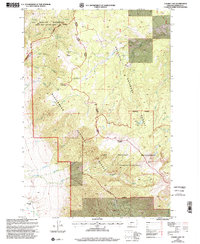 Cherry Lake 1997 topographic map thumbnail