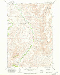 Chilkoot Coulee 1967 topographic map thumbnail