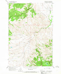 Chimney Lakes 1965 topographic map thumbnail