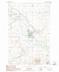 Choteau 1987 topographic map thumbnail