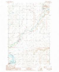 Choteau SE 1987 topographic map thumbnail