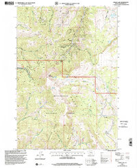 Cirque Lake 1997 topographic map thumbnail